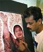 42-year-old karate coach Shihan Hussaini draws a portrait of Tamilnadu Chief ... - nt1