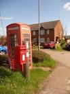 St. Edith's Marsh: postbox № SN15 221 and redundant phone box - via Daymix