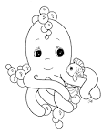 Precious Moments coloring page