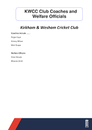 Image result for Kirkham & Wesham Cricket Club