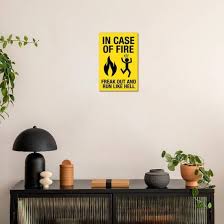 Image result for Значок in case of emergency - run like hell