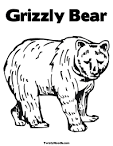 Grizzly Bear coloring page