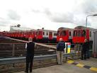 An Evel Knievel scene here, with 12 D stock units stabled in the sidings. - via Daymix