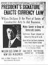 Woodrow Wilson | Wilson ensures enactment of Federal Reserve Act ...