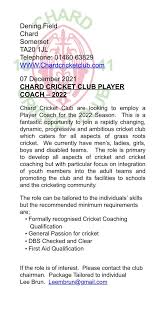 Image result for Chard Cricket Club