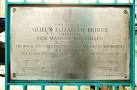 Plaque, Queen Elizabeth Bridge - via Daymix