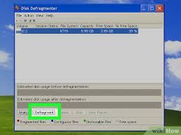 Image result for windows xp defragmentation