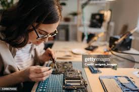 Image result for woman soldering