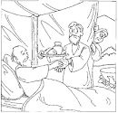 Jacob and Esau coloring page