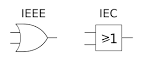 File:<b>OR</b> gate IEC and IEEE.svg