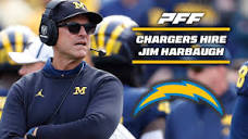 Jim Harbaugh Hired by the Los Angeles Chargers | PFF - YouTube