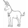 Donkey coloring page