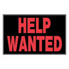 Image result for help wanted sign window
