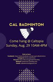 Image result for Berkeley Nssc Badminton Club