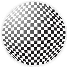 Image result for sphere checkered plane raytrace