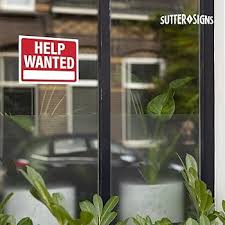 Image result for help wanted sign window