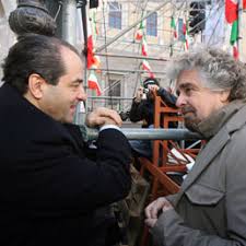 Bersani boccia il ticket Grillo - Di Pietro. «Penso - ha affermato il segretario del Pd - che quella direzione non sia utile al paese, nè come modello ... - di-pietro-grillo-258x258