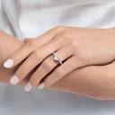 Promise Oval Diamond Engagement Ring, Platinum - Graff