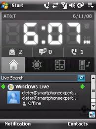 Image result for windows mobile 6.0 today screen
