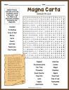 MAGNA CARTA Word Search Puzzle Worksheet Activity by Puzzles to Print