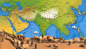 Image result for silk road map
