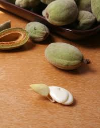Image result for fresh green almonds