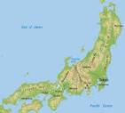 Physical Map of Honshu