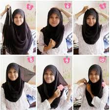 Cara Memakai Jilbab Segi Empat Untuk Sekolah - Tutorial Hijab ...