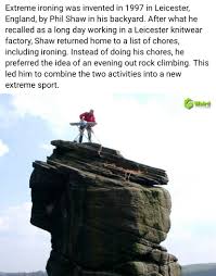 Image result for extreme ironing