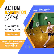 Image result for Acton Badminton Club
