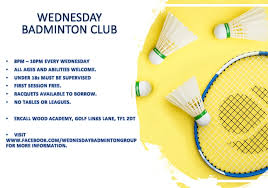 Image result for Wooburn Monday Badminton Club