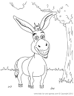 Donkey coloring page