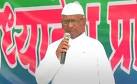 Activist Anna Hazare Protests Against Land Ordinance in Delhi.