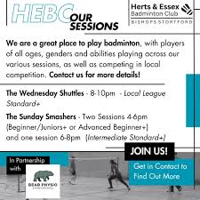 Image result for Herts & Essex Badminton Club