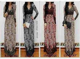 Baju gamis model kurung moden, gaun muslimah pesta terbaru, model ...