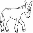 Donkey coloring page