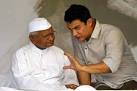 Anna Hazare plans to rope in Aamir Khan for his movement - IBNLive