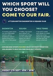 Image result for Littlehampton Badminton & Squash Club