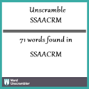 Unscramble SSAACRM - Unscrambled 71 words from letters in SSAACRM