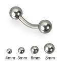 12 gauge curved barbell