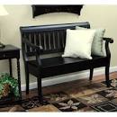 Carolina Cottage Veranda Wooden Entryway Storage Bench: Furniture ...