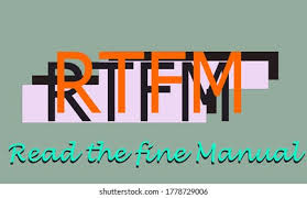 Image result for RTFM