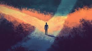 Image result for hombre en el cruce de caminos