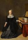 Portrait of a lady seated at her Ruckers harpsichord | HOTUNG | 何 ...