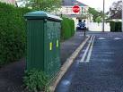 Another of the old electricity boxes found in Bangor. - via Daymix