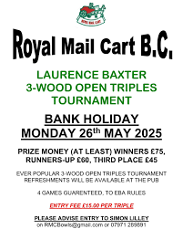 Image result for Royal Mail Cart Bowls Club