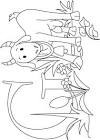 Goat coloring page