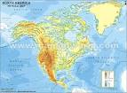 North America Physical Map | Physical Map of North America