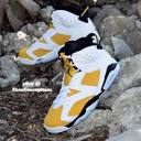 Nike Air Jordan 6 Retro Shoes White Yellow Ochre CT8529-170 Men's ...