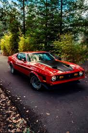 Image result for Bright Red 1972 Mustang